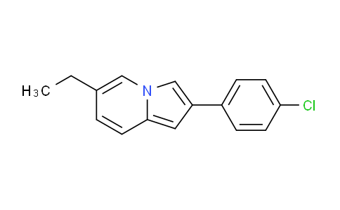 CAS No. 392725-37-0, 2-(4-Chlorophenyl)-6-ethylindolizine