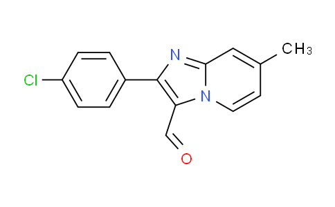 CAS No. 300708-61-6, 2-(4-Chlorophenyl)-7-methylimidazo[1,2-a]pyridine-3-carbaldehyde