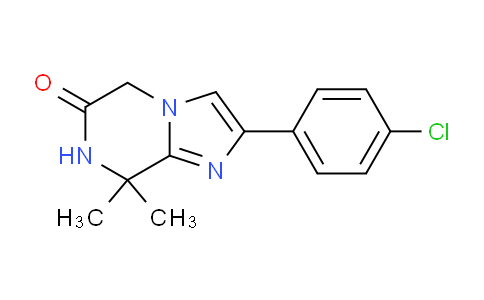 CAS No. 1416439-76-3, 2-(4-Chlorophenyl)-8,8-dimethyl-7,8-dihydroimidazo[1,2-a]pyrazin-6(5H)-one