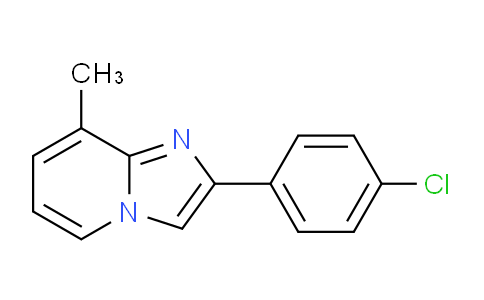 CAS No. 442554-03-2, 2-(4-Chlorophenyl)-8-methylimidazo[1,2-a]pyridine