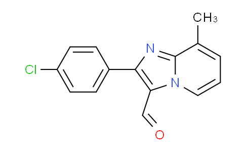 CAS No. 524724-70-7, 2-(4-Chlorophenyl)-8-methylimidazo[1,2-a]pyridine-3-carbaldehyde