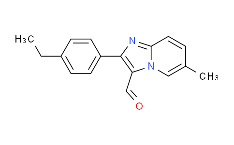 CAS No. 899364-25-1, 2-(4-Ethylphenyl)-6-methylimidazo[1,2-a]pyridine-3-carbaldehyde