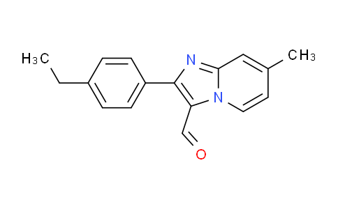 CAS No. 899360-89-5, 2-(4-Ethylphenyl)-7-methylimidazo[1,2-a]pyridine-3-carbaldehyde