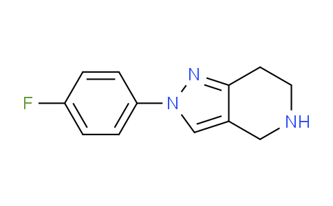CAS No. 1485111-64-5, 2-(4-Fluorophenyl)-4,5,6,7-tetrahydro-2H-pyrazolo[4,3-c]pyridine