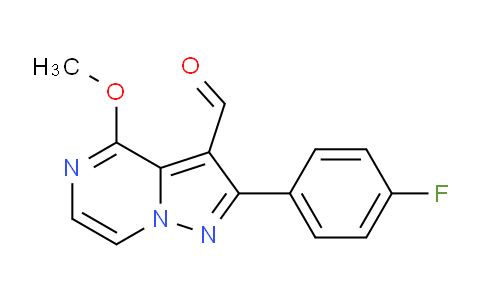 CAS No. 1708436-97-8, 2-(4-Fluorophenyl)-4-methoxypyrazolo[1,5-a]pyrazine-3-carbaldehyde