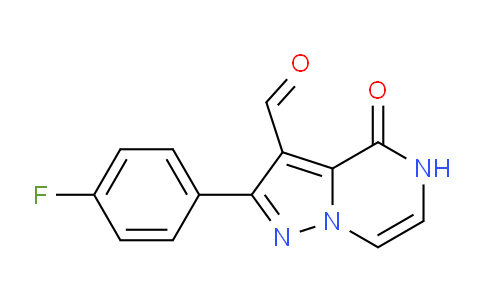 CAS No. 1710293-11-0, 2-(4-Fluorophenyl)-4-oxo-4,5-dihydropyrazolo[1,5-a]pyrazine-3-carbaldehyde