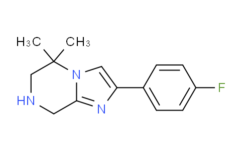 CAS No. 1374005-25-0, 2-(4-Fluorophenyl)-5,5-dimethyl-5,6,7,8-tetrahydroimidazo[1,2-a]pyrazine