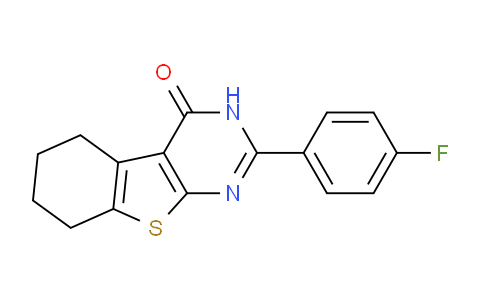 CAS No. 335215-50-4, 2-(4-Fluorophenyl)-5,6,7,8-tetrahydrobenzo[4,5]thieno[2,3-d]pyrimidin-4(3H)-one