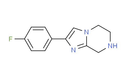 CAS No. 1245706-53-9, 2-(4-Fluorophenyl)-5,6,7,8-tetrahydroimidazo[1,2-a]pyrazine