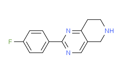 CAS No. 1395493-28-3, 2-(4-Fluorophenyl)-5,6,7,8-tetrahydropyrido[4,3-d]pyrimidine