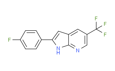 CAS No. 1420885-96-6, 2-(4-Fluorophenyl)-5-(trifluoromethyl)-1H-pyrrolo[2,3-b]pyridine