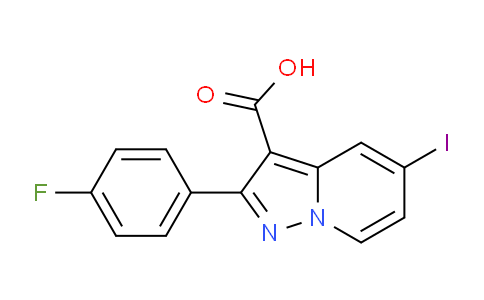 CAS No. 1956371-52-0, 2-(4-Fluorophenyl)-5-iodopyrazolo[1,5-a]pyridine-3-carboxylic acid