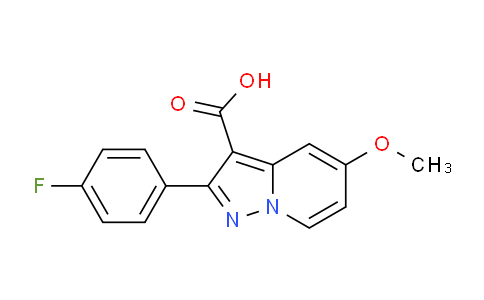 CAS No. 1215106-29-8, 2-(4-Fluorophenyl)-5-methoxypyrazolo[1,5-a]pyridine-3-carboxylic acid