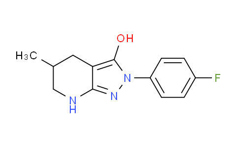 CAS No. 1710195-14-4, 2-(4-Fluorophenyl)-5-methyl-4,5,6,7-tetrahydro-2H-pyrazolo[3,4-b]pyridin-3-ol