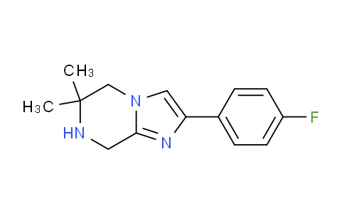 CAS No. 1261118-41-5, 2-(4-Fluorophenyl)-6,6-dimethyl-5,6,7,8-tetrahydroimidazo[1,2-a]pyrazine