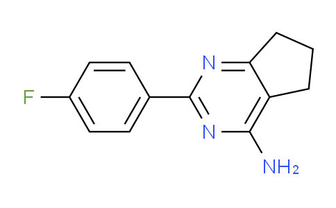 CAS No. 1283543-69-0, 2-(4-Fluorophenyl)-6,7-dihydro-5H-cyclopenta[d]pyrimidin-4-amine