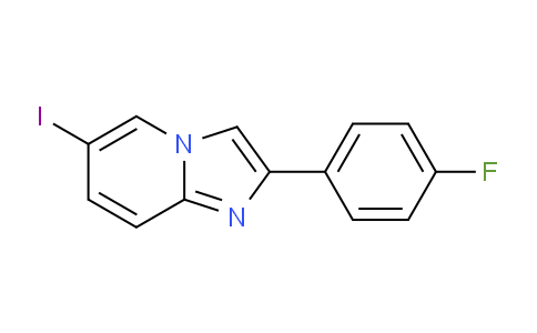 CAS No. 478040-44-7, 2-(4-Fluorophenyl)-6-iodoimidazo[1,2-a]pyridine