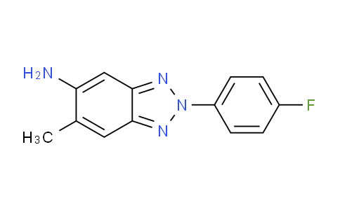 CAS No. 436086-84-9, 2-(4-Fluorophenyl)-6-methyl-2H-benzo[d][1,2,3]triazol-5-amine
