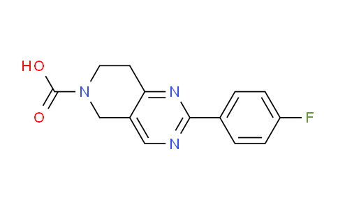 CAS No. 1395492-92-8, 2-(4-Fluorophenyl)-7,8-dihydropyrido[4,3-d]pyrimidine-6(5H)-carboxylic acid