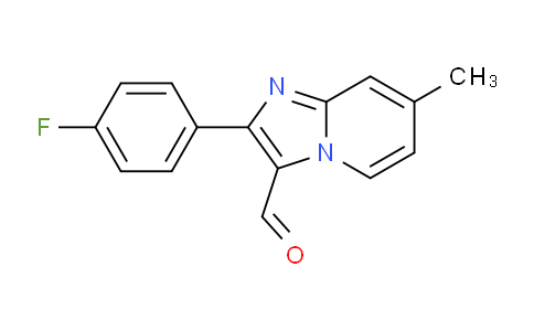 CAS No. 727652-06-4, 2-(4-Fluorophenyl)-7-methylimidazo[1,2-a]pyridine-3-carbaldehyde