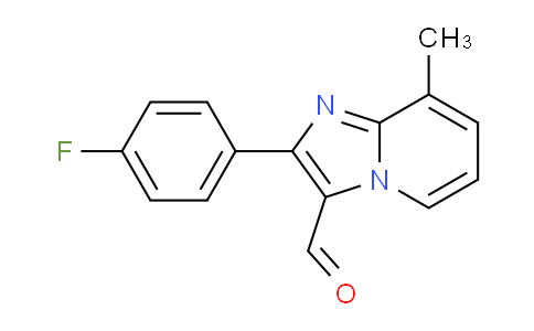 CAS No. 727652-03-1, 2-(4-Fluorophenyl)-8-methylimidazo[1,2-a]pyridine-3-carbaldehyde