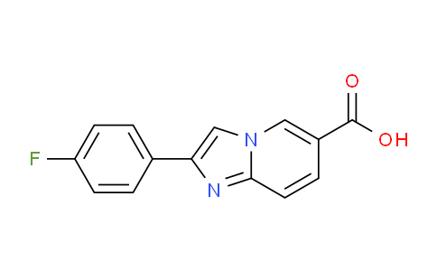 CAS No. 866133-65-5, 2-(4-Fluorophenyl)imidazo[1,2-a]pyridine-6-carboxylic acid