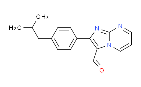 CAS No. 891767-58-1, 2-(4-Isobutylphenyl)imidazo[1,2-a]pyrimidine-3-carbaldehyde