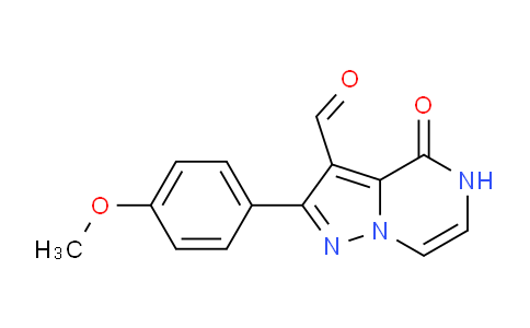 CAS No. 1610377-12-2, 2-(4-Methoxyphenyl)-4-oxo-4,5-dihydropyrazolo[1,5-a]pyrazine-3-carbaldehyde