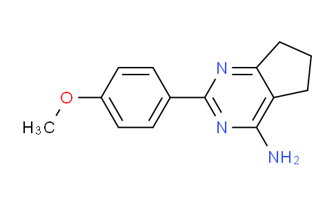 CAS No. 1311186-67-0, 2-(4-Methoxyphenyl)-6,7-dihydro-5H-cyclopenta[d]pyrimidin-4-amine