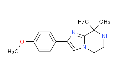 CAS No. 1416438-88-4, 2-(4-Methoxyphenyl)-8,8-dimethyl-5,6,7,8-tetrahydroimidazo[1,2-a]pyrazine