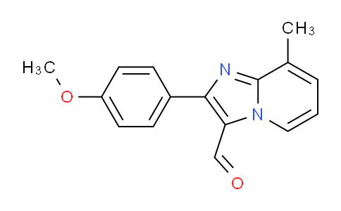 CAS No. 820245-78-1, 2-(4-Methoxyphenyl)-8-methylimidazo[1,2-a]pyridine-3-carbaldehyde