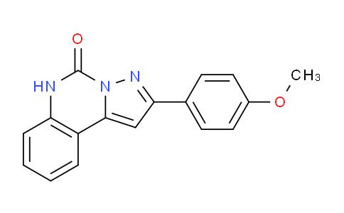 CAS No. 1416440-13-5, 2-(4-Methoxyphenyl)pyrazolo[1,5-c]quinazolin-5(6H)-one