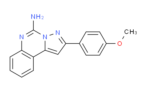CAS No. 1416439-37-6, 2-(4-Methoxyphenyl)pyrazolo[1,5-c]quinazolin-5-amine