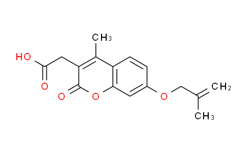 CAS No. 887833-28-5, 2-(4-Methyl-7-((2-methylallyl)oxy)-2-oxo-2H-chromen-3-yl)acetic acid