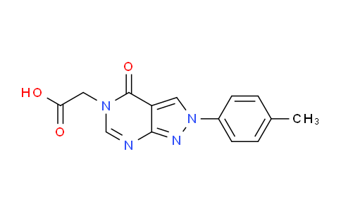 CAS No. 1142210-36-3, 2-(4-Oxo-2-(p-tolyl)-2H-pyrazolo[3,4-d]pyrimidin-5(4H)-yl)acetic acid