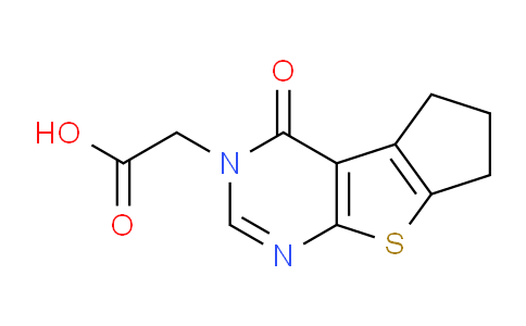 CAS No. 371206-03-0, 2-(4-Oxo-4,5,6,7-tetrahydro-3H-cyclopenta[4,5]thieno[2,3-d]pyrimidin-3-yl)acetic acid