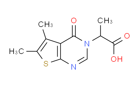 CAS No. 446830-23-5, 2-(5,6-Dimethyl-4-oxothieno[2,3-d]pyrimidin-3(4H)-yl)propanoic acid