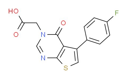 CAS No. 451461-16-8, 2-(5-(4-Fluorophenyl)-4-oxothieno[2,3-d]pyrimidin-3(4H)-yl)acetic acid
