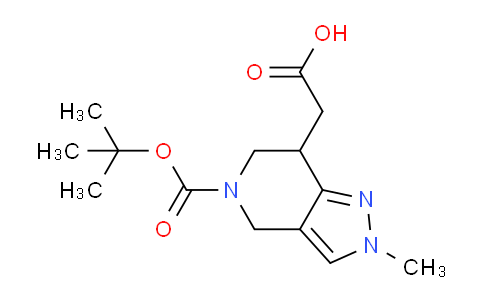 CAS No. 1391732-48-1, 2-(5-(tert-Butoxycarbonyl)-2-methyl-4,5,6,7-tetrahydro-2H-pyrazolo[4,3-c]pyridin-7-yl)acetic acid