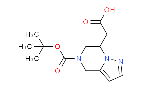 CAS No. 1824020-07-6, 2-(5-(tert-Butoxycarbonyl)-4,5,6,7-tetrahydropyrazolo[1,5-a]pyrazin-7-yl)acetic acid