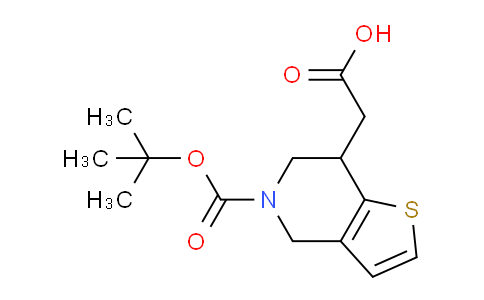 CAS No. 1391733-25-7, 2-(5-(tert-Butoxycarbonyl)-4,5,6,7-tetrahydrothieno[3,2-c]pyridin-7-yl)acetic acid