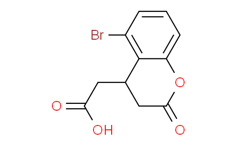 CAS No. 1334499-95-4, 2-(5-Bromo-2-oxochroman-4-yl)acetic acid