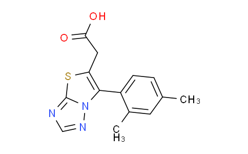 CAS No. 1437435-79-4, 2-(6-(2,4-Dimethylphenyl)thiazolo[3,2-b][1,2,4]triazol-5-yl)acetic acid