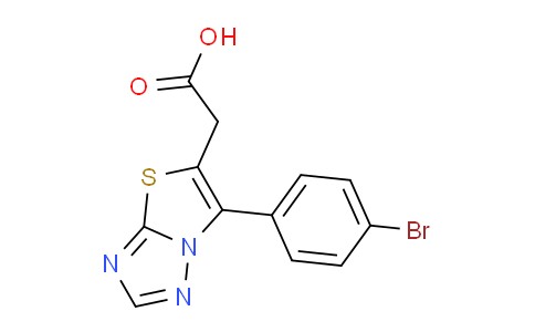 CAS No. 1437456-38-6, 2-(6-(4-Bromophenyl)thiazolo[3,2-b][1,2,4]triazol-5-yl)acetic acid