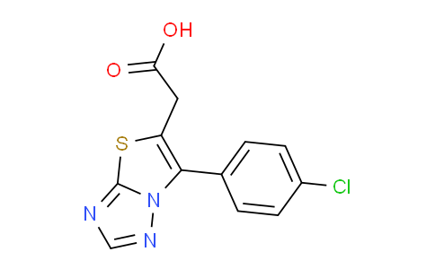 CAS No. 1437482-26-2, 2-(6-(4-Chlorophenyl)thiazolo[3,2-b][1,2,4]triazol-5-yl)acetic acid