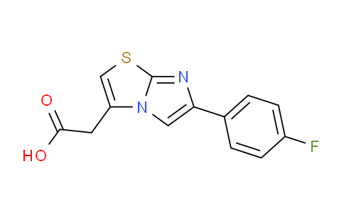 CAS No. 878259-69-9, 2-(6-(4-Fluorophenyl)imidazo[2,1-b]thiazol-3-yl)acetic acid