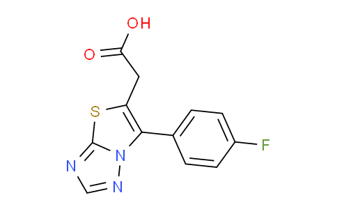 CAS No. 1437434-98-4, 2-(6-(4-Fluorophenyl)thiazolo[3,2-b][1,2,4]triazol-5-yl)acetic acid