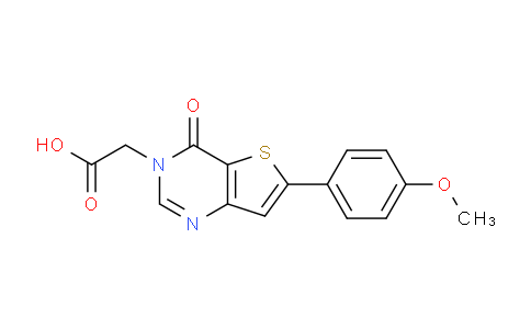 CAS No. 870692-87-8, 2-(6-(4-Methoxyphenyl)-4-oxothieno[3,2-d]pyrimidin-3(4H)-yl)acetic acid