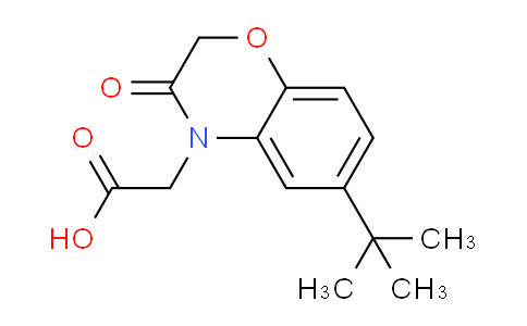 CAS No. 876717-54-3, 2-(6-(tert-Butyl)-3-oxo-2H-benzo[b][1,4]oxazin-4(3H)-yl)acetic acid