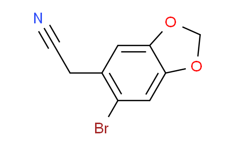 CAS No. 5434-50-4, 2-(6-Bromobenzo[d][1,3]dioxol-5-yl)acetonitrile
